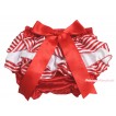 Red White Striped Layer Panties Bloomers with Cute Big Bow BC123 